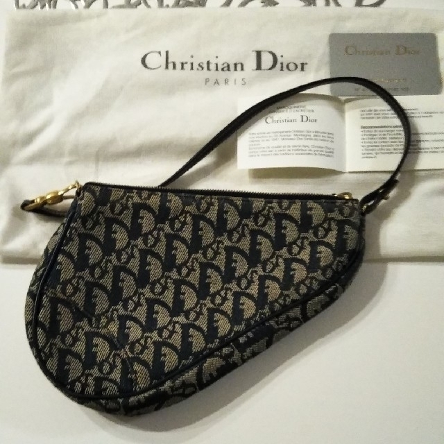 Christian Dior(クリスチャンディオール)のChristian Dior トロッター柄サドルバッグ【中古】 レディースのバッグ(ショルダーバッグ)の商品写真