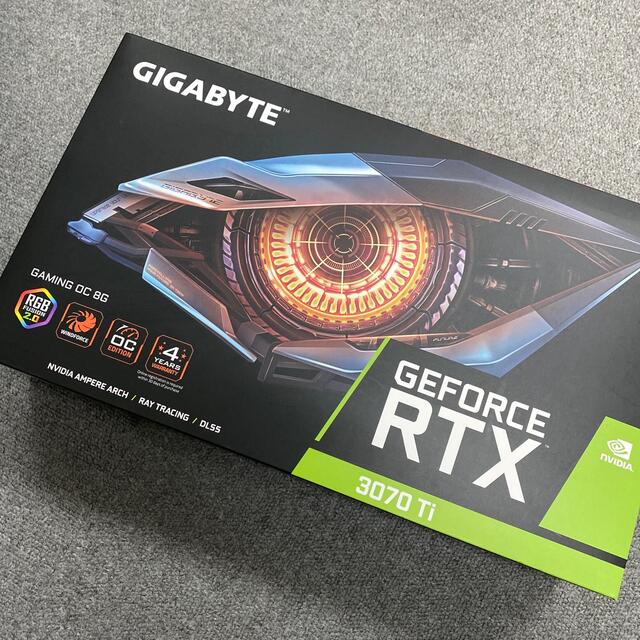 GIGABYTE GeForce RTX3070Ti 搭載 GDDR6X 8GB スマホ/家電/カメラのPC/タブレット(PCパーツ)の商品写真