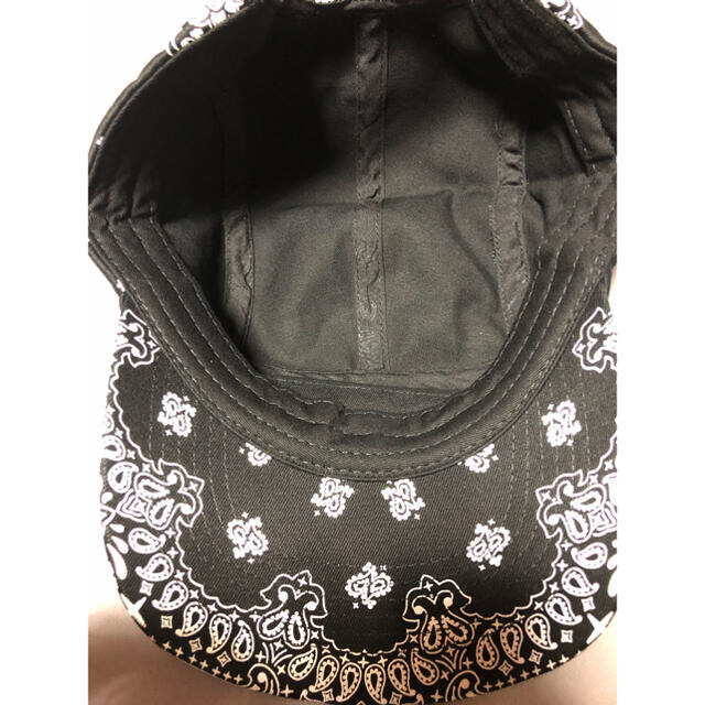 フリー状態supreme Bandana Camp Cap ss21 ブラックバンダナ