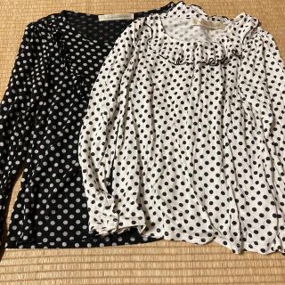 ドットアンドストライプスチャイルドウーマン(Dot&Stripes CHILDWOMAN)の２枚セット(Tシャツ(長袖/七分))