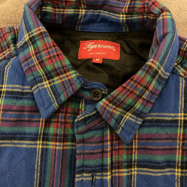 supreme Quilted Plaid Flannel Shirt