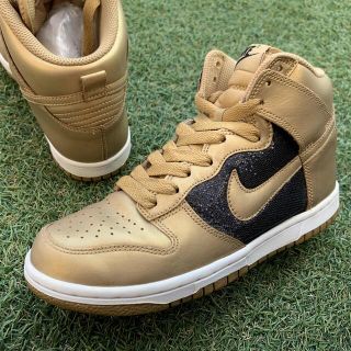 ナイキ(NIKE)の美品23.5 NIKE DUNK HI ナイキ ダンク ハイ G734(スニーカー)