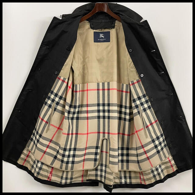 BURBERRY(バーバリー)のBURBERRY LONDON バーバリー トレンチコート ライナー付 黒色 メンズのジャケット/アウター(トレンチコート)の商品写真