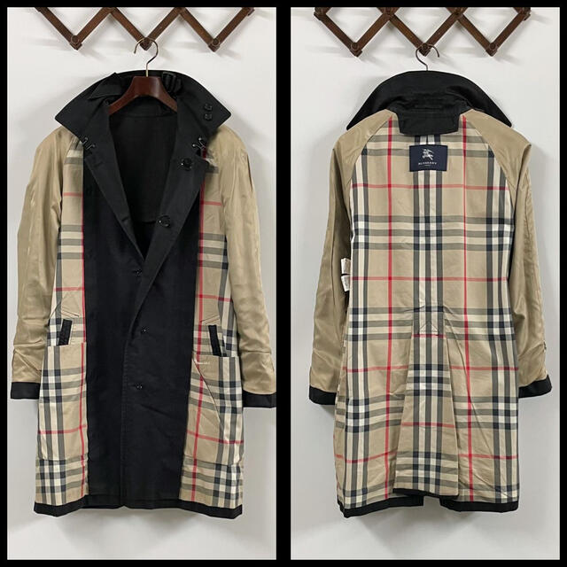 BURBERRY(バーバリー)のBURBERRY LONDON バーバリー トレンチコート ライナー付 黒色 メンズのジャケット/アウター(トレンチコート)の商品写真