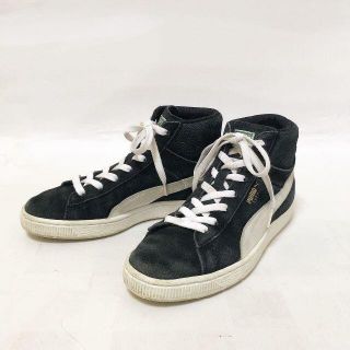 プーマ(PUMA)のPUMAプーマ ハイカット ミッド スニーカー スエード 黒 24cm(スニーカー)