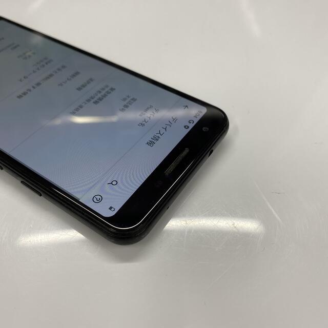 Google Pixel(グーグルピクセル)のGoogle Pixel 3a SimフリーJust Black スマホ/家電/カメラのスマートフォン/携帯電話(スマートフォン本体)の商品写真