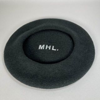 マーガレットハウエル(MARGARET HOWELL)の【美品】エムエイチエル/MHL. ベレー帽　ウールキャップ　カーキ　深緑(ハンチング/ベレー帽)