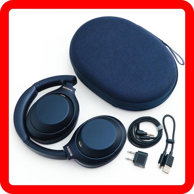 ヘッドフォン/イヤフォンレア！SONY WH-1000XM4 ブルーブラック限定色ワイヤレスヘッドホン