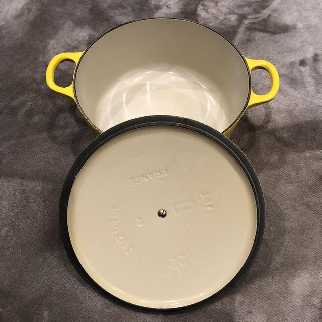 LE CREUSET(ルクルーゼ)の希少？ ル・クルーゼ鍋 22センチ インテリア/住まい/日用品のキッチン/食器(鍋/フライパン)の商品写真