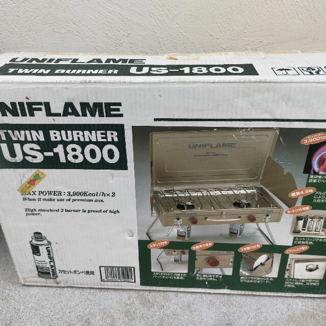 UNIFLAME(ユニフレーム)のユニフレーム【UNIFLAME】キッチンスタンド・ツインバーナー・鉄板セット スポーツ/アウトドアのアウトドア(ストーブ/コンロ)の商品写真