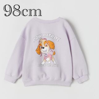 ザラキッズ(ZARA KIDS)の《新作》新品　パウパトロール　ロングスリーブスウェットシャツ　2-3歳　98cm(Tシャツ/カットソー)