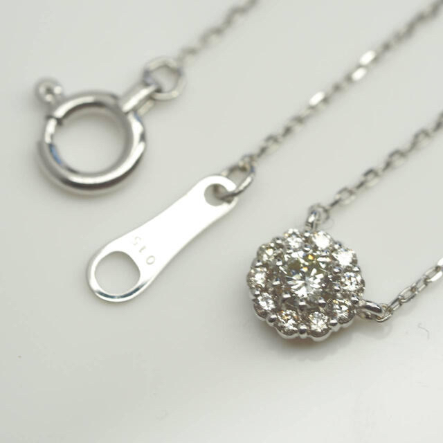 ii 極上天然ダイヤモンドネックレス K18WG D0.15ct | www.mclegal.info
