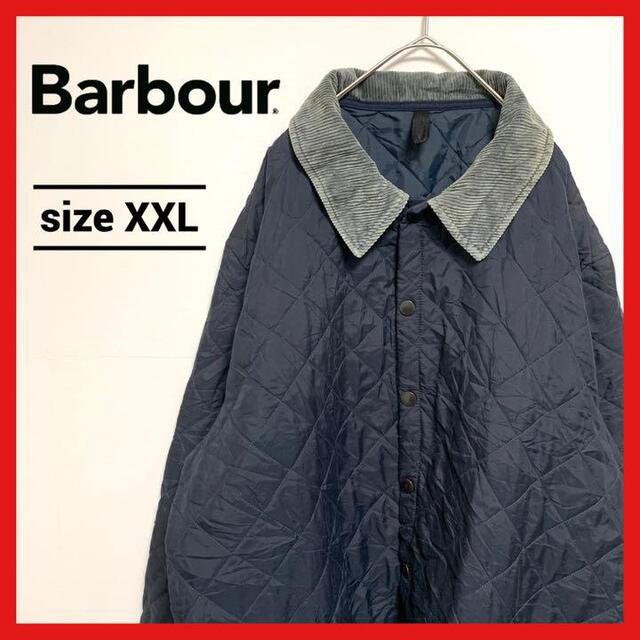 90s  バブアー キルティング コート オーバーサイズ 刺繍ロゴ XXL