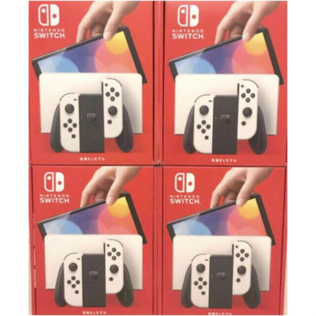 Nintendo Switch - 【新品・未使用】ニンテンドースイッチ　本体　有機EL ホワイト　４台セット
