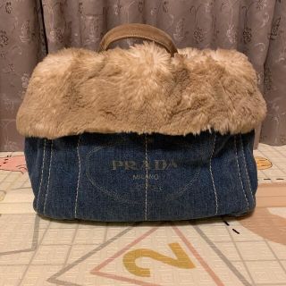 プラダ(PRADA)のPRADA ファーバッグ(トートバッグ)