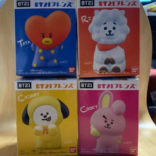 バンダイ(BANDAI)のBT21 フレンズ　バンダイ　ソフビ　セット　TATA  CHIMMY RJ(キャラクターグッズ)