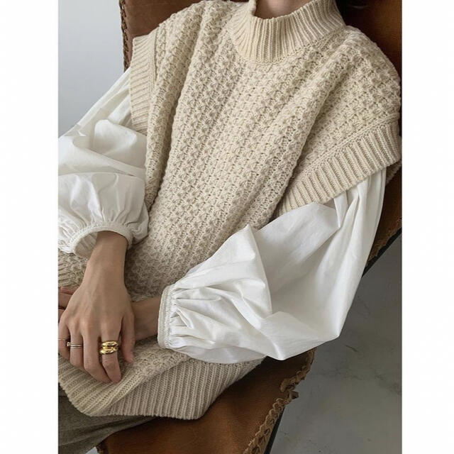 ニット/セーター clane CABLE KNIT VEST