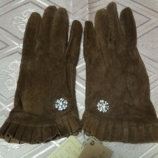 ジエンポリアム(THE EMPORIUM)のジエンポリアム 手袋 茶色 花 雪 結晶(手袋)