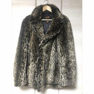 シュプリーム(Supreme)の今市隆二着 supreme Schott leopard Fur Peacoat(ピーコート)