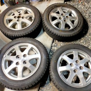 ブリヂストン(BRIDGESTONE)の155/65R14 ホイール付スタッドレス　4本　ダイハツ純正　ブリザック(タイヤ・ホイールセット)