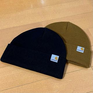 カーハート(carhartt)のCarhartt♡ニット帽♡ブラック(ニット帽/ビーニー)