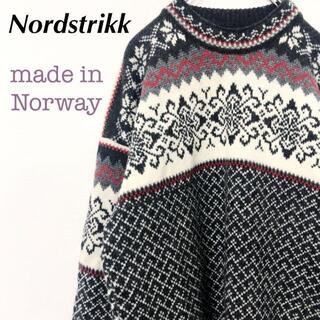 希少 Nordstrikkノードストリック ノルディックニットセーター メンズ