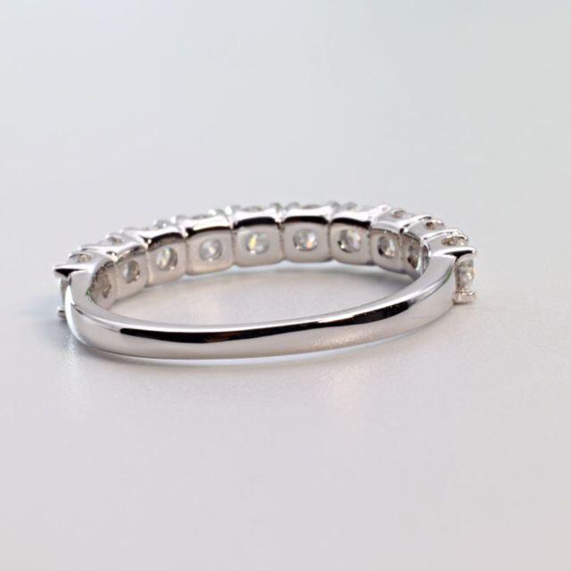 【mm様専用】モアサナイト　ハーフ　エタニティリング　3mm  10石 レディースのアクセサリー(リング(指輪))の商品写真