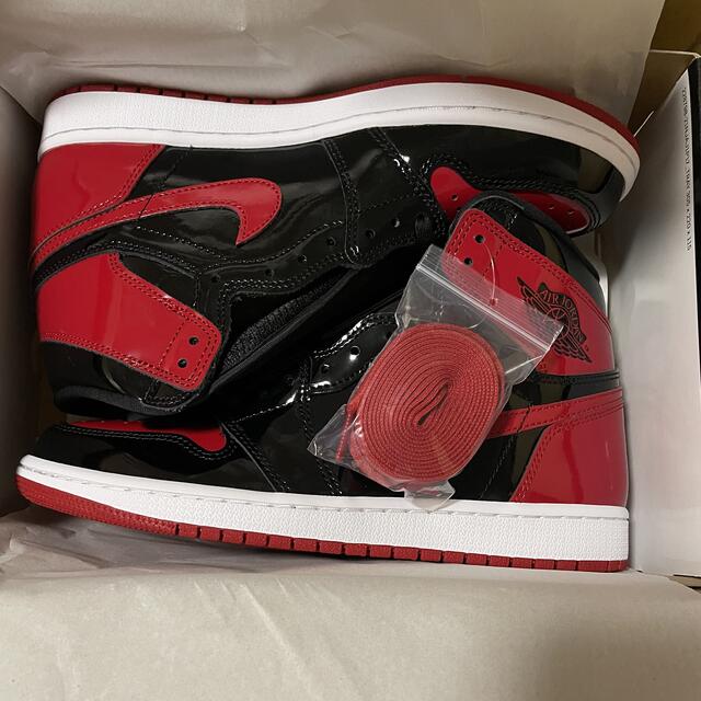 Air Jordan 1 High OG "Bred Patent"  27cm