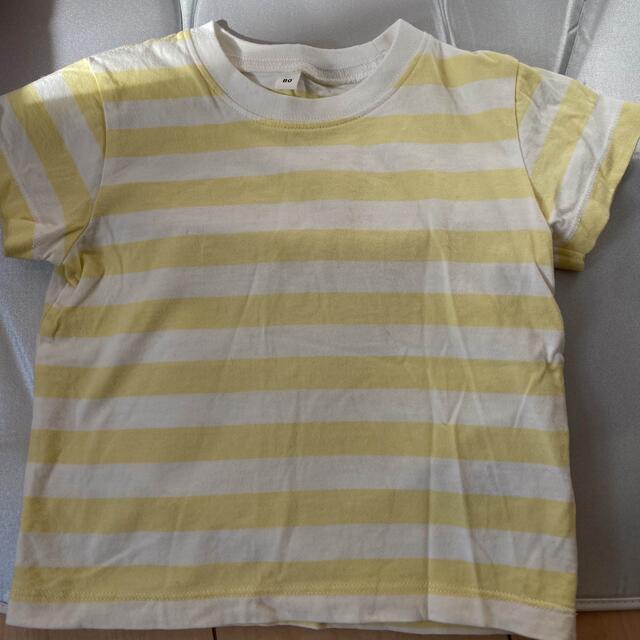 MUJI (無印良品)(ムジルシリョウヒン)の子供服　Tシャツ　無印良品 キッズ/ベビー/マタニティのベビー服(~85cm)(Ｔシャツ)の商品写真