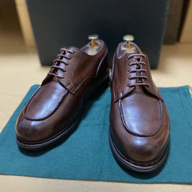 Paraboot(パラブーツ)のparaboot  Uチップ　シャンボード　ブラウン　7ハーフF メンズの靴/シューズ(ドレス/ビジネス)の商品写真