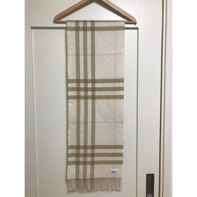 BURBERRY バーバリー マフラー カシミア100% ホワイトアラバスター BURBERRY バーバリー マフラー カシミア100% ホワイトアラバスター
