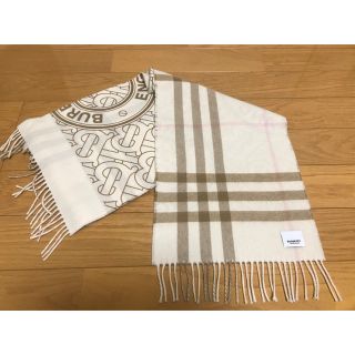 バーバリー(BURBERRY)のBURBERRY　バーバリー　マフラー　カシミア100％　ホワイトアラバスター　(マフラー)