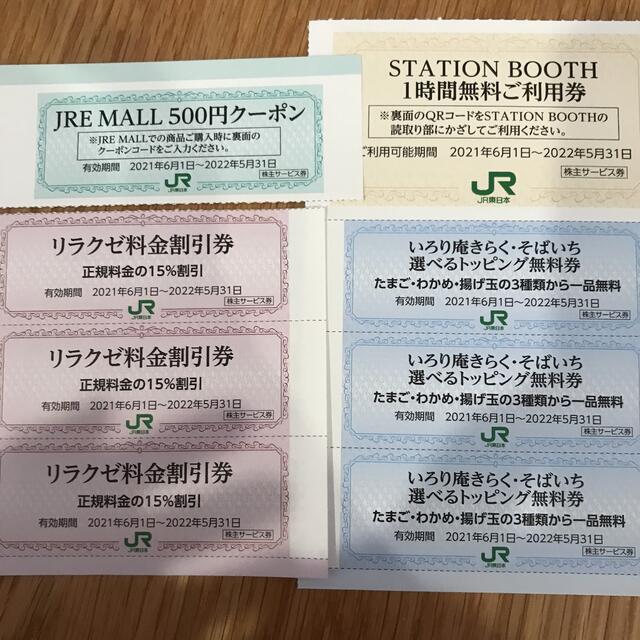 JR(ジェイアール)のJR東日本　株主優待　サービス券 チケットの優待券/割引券(その他)の商品写真