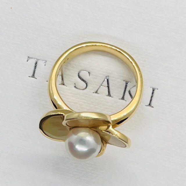 TASAKI(タサキ)のタサキ⭕️K18 マザーオブパール　あこやリング　ミキモト レディースのアクセサリー(リング(指輪))の商品写真