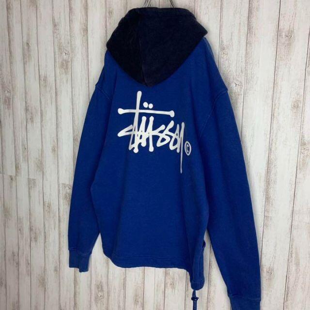 STUSSY - 【最高デザイン】ステューシー☆人気バックプリント パーカー
