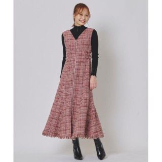 アンドクチュール(And Couture)のアンドクチュール  ファンシーツィードＶジャンスカ(ロングワンピース/マキシワンピース)