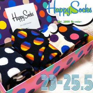 Happy Socks ハッピーソックス  人気　ビッグドット　レディース 北欧(ソックス)