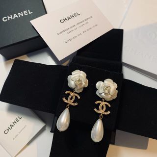 シャネル Chanel パール ビジュー カメリア ロングピアス | gulatilaw.com