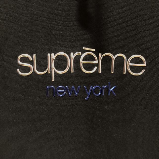 現在入手困難カナダ製supreme 極厚パーカー】メタルボックスロゴ 限定