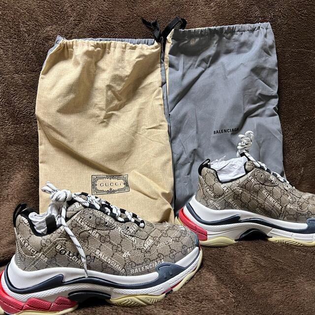 Gucci(グッチ)のGUCCI BALENCIAGA レア  Triple S”トリプルS正規購入品 メンズの靴/シューズ(スニーカー)の商品写真