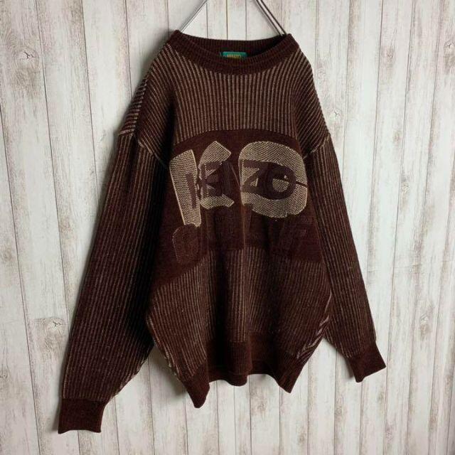 KENZO 超希少カラーケンゾーセンター刺繍 ニット スウェット