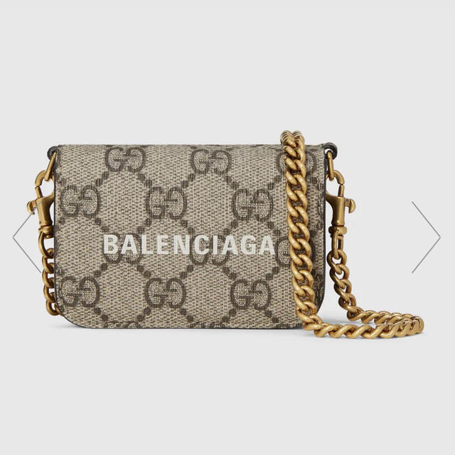 Gucci - GUCCI BALENCIAGA レア チェーン付き ウォレット正規店購入品