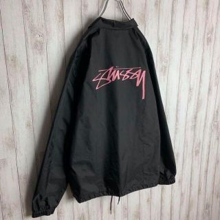 未使用品☆stussy ステューシー コーチジャケット タペストリー柄 刺繍ロゴ