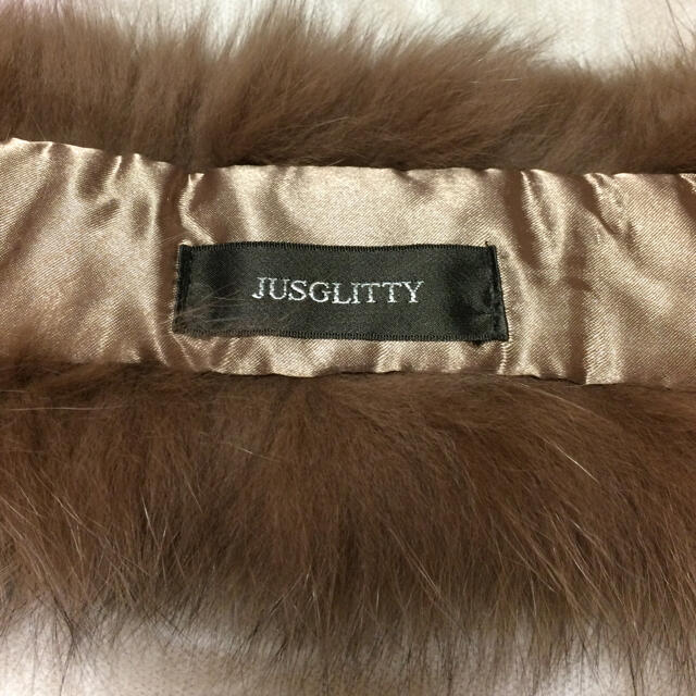 JUSGLITTY(ジャスグリッティー)の未使用 JUSGLITTY ジャスグリッティー ファーティペット ファーマフラー レディースのファッション小物(マフラー/ショール)の商品写真