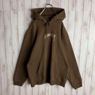 STUSSY - 【希少カラー】ステューシー☆センター刺繍 肉厚パーカー