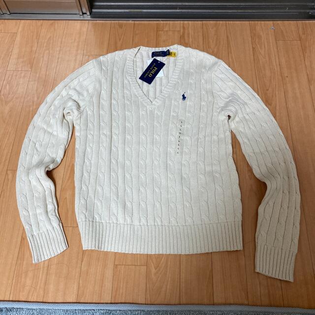 POLO RALPH LAUREN(ポロラルフローレン)のラルフローレンＶネックコットンセーター レディースのトップス(ニット/セーター)の商品写真