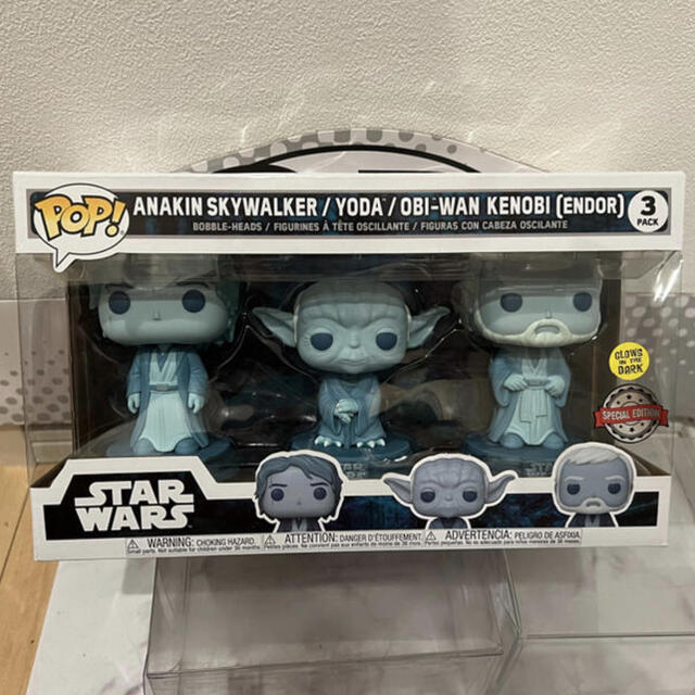 セールFUNKO POP!スターウォーズ エンドアアナキン ヨーダ オビワン