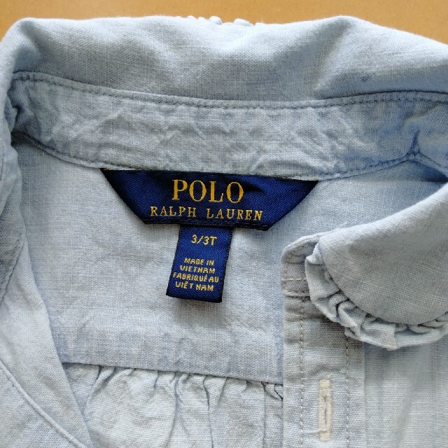 POLO RALPH LAUREN(ポロラルフローレン)の【美品】ラルフローレン キッズシャツ 3T キッズ/ベビー/マタニティのキッズ服女の子用(90cm~)(Tシャツ/カットソー)の商品写真