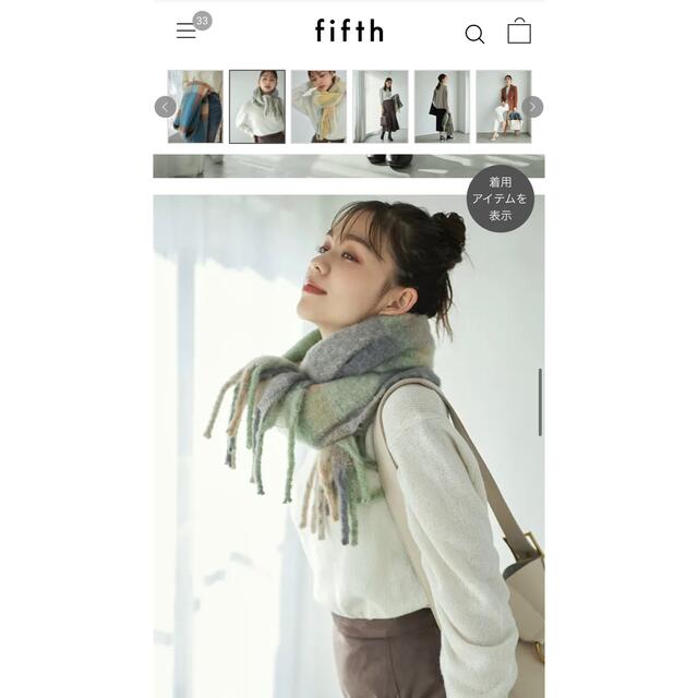 fifth(フィフス)のfifth マフラー レディースのファッション小物(マフラー/ショール)の商品写真