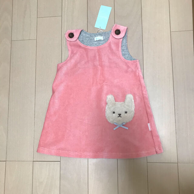 Combi mini(コンビミニ)の新品　コンビミニ　ジャンスカ キッズ/ベビー/マタニティのキッズ服女の子用(90cm~)(ワンピース)の商品写真